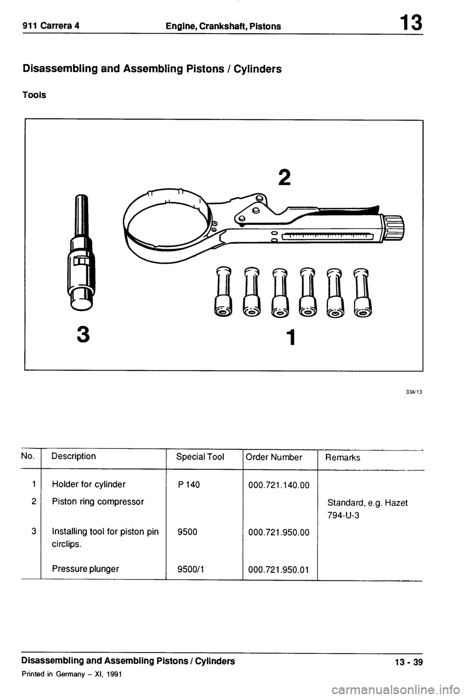 PORSCHE 964 1988 2.G Service Workshop Manual PORSCHE 964 1988 2.G Service Workshop Manual