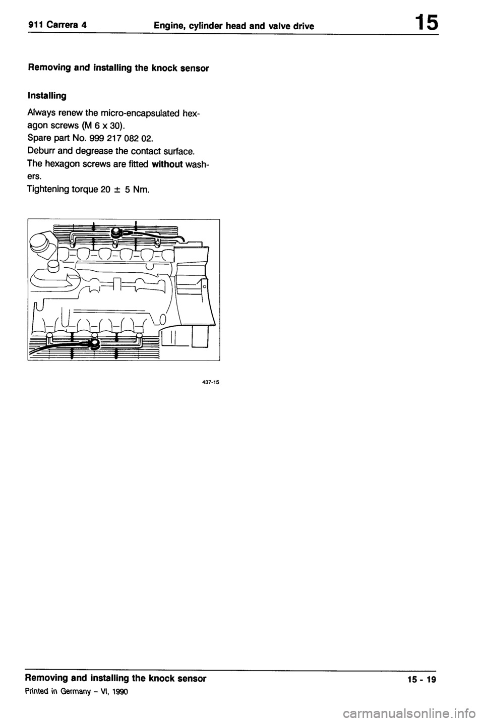 PORSCHE 964 1986 2.G Service Workshop Manual PORSCHE 964 1986 2.G Service Workshop Manual