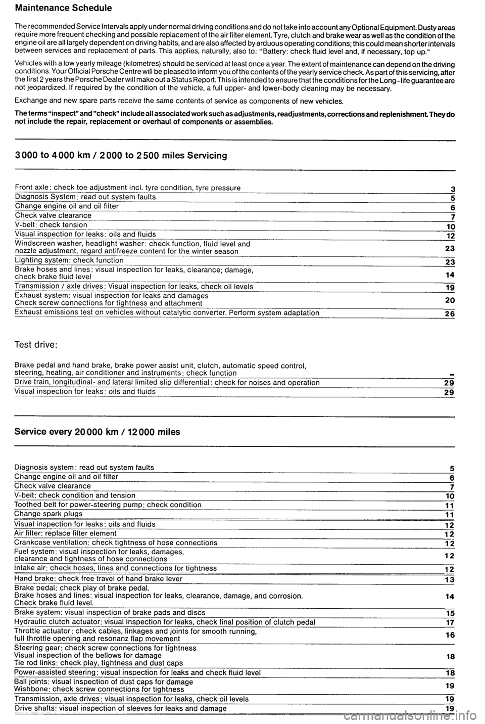 PORSCHE 964 1988 2.G Service User Guide PORSCHE 964 1988 2.G Service User Guide