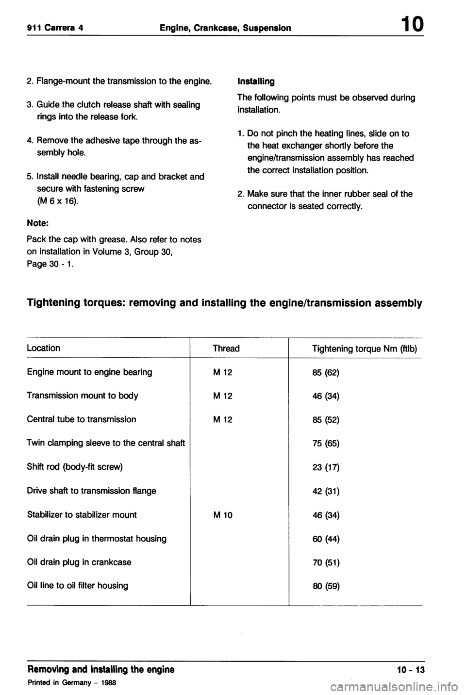 PORSCHE 964 1990 2.G Service Manual PDF 