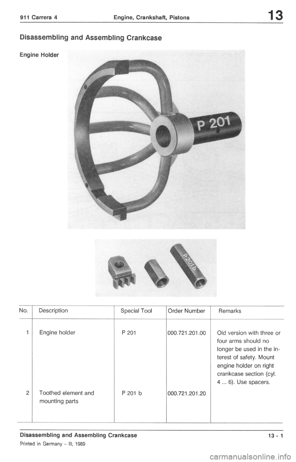 PORSCHE 964 1990 2.G Service Manual PDF 