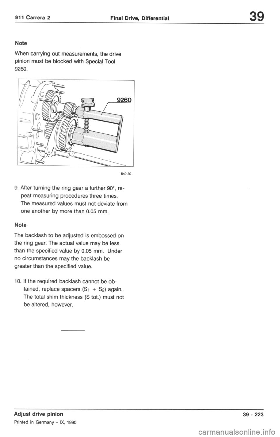 PORSCHE 964 1988 2.G Service Workshop Manual 2 