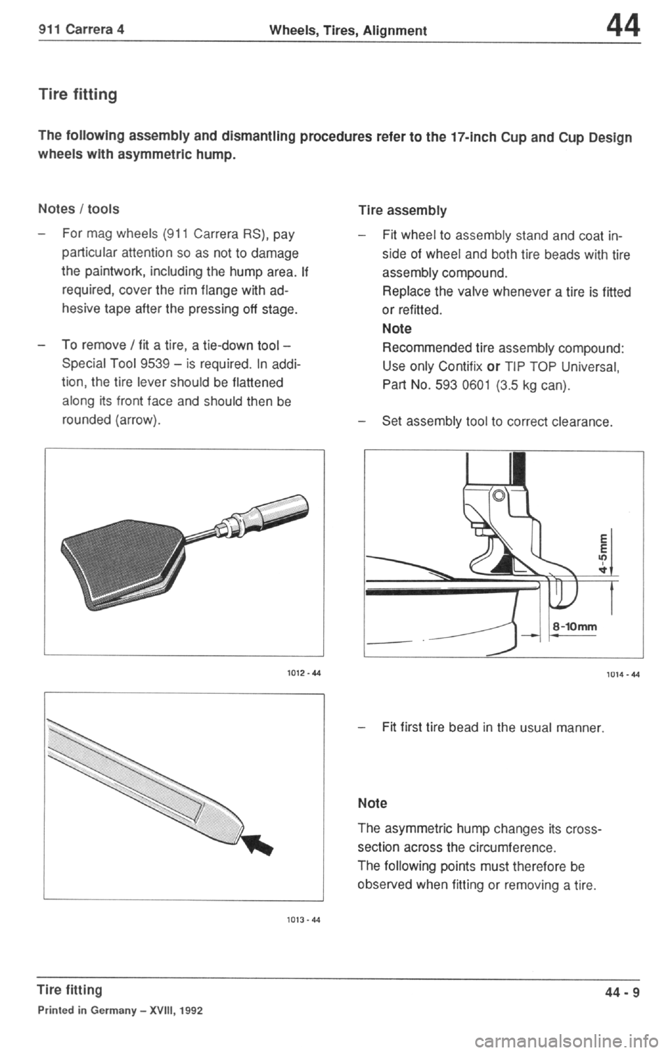 PORSCHE 964 1990 2.G Service  4 Repair Manual 