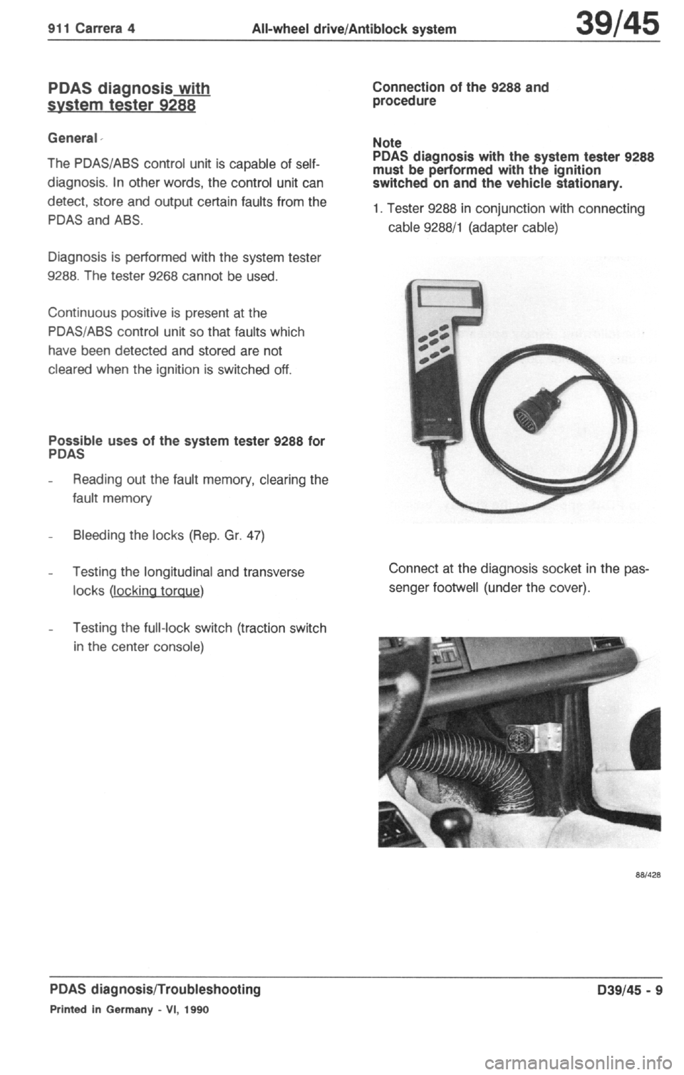 PORSCHE 964 1990 2.G Service  4 Manual PDF 