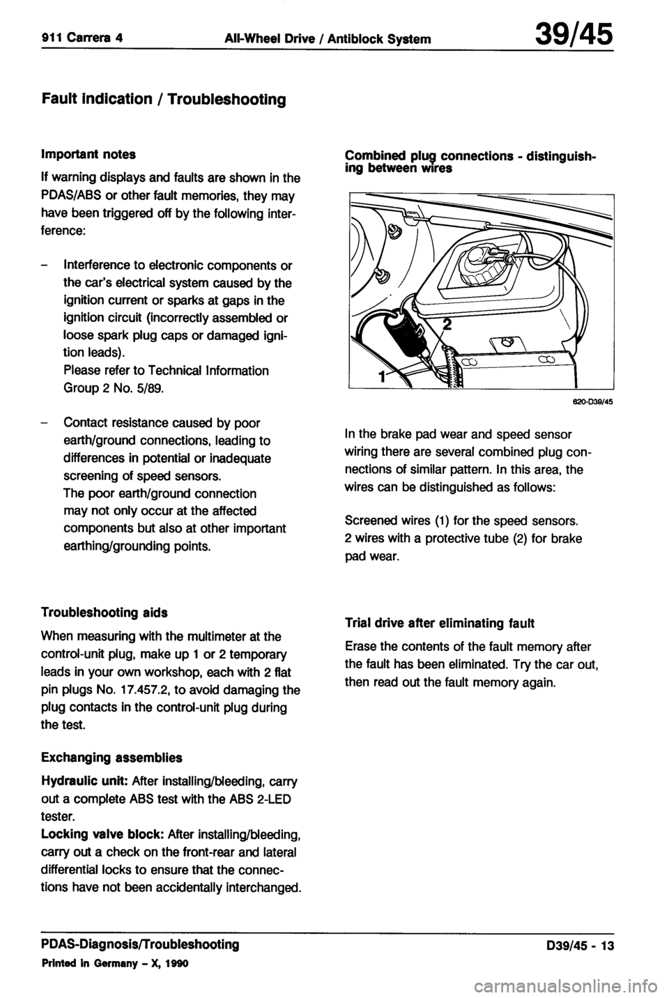 PORSCHE 964 1990 2.G Service  4 Manual Online 