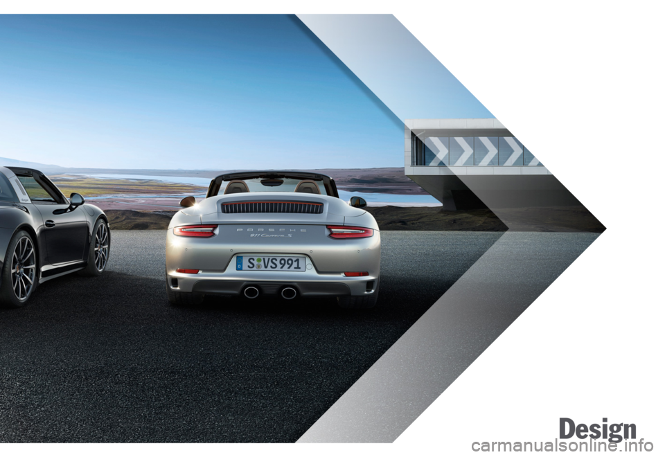 PORSCHE 911 CARRERA 4S 2015 6.G Information Manual Design 