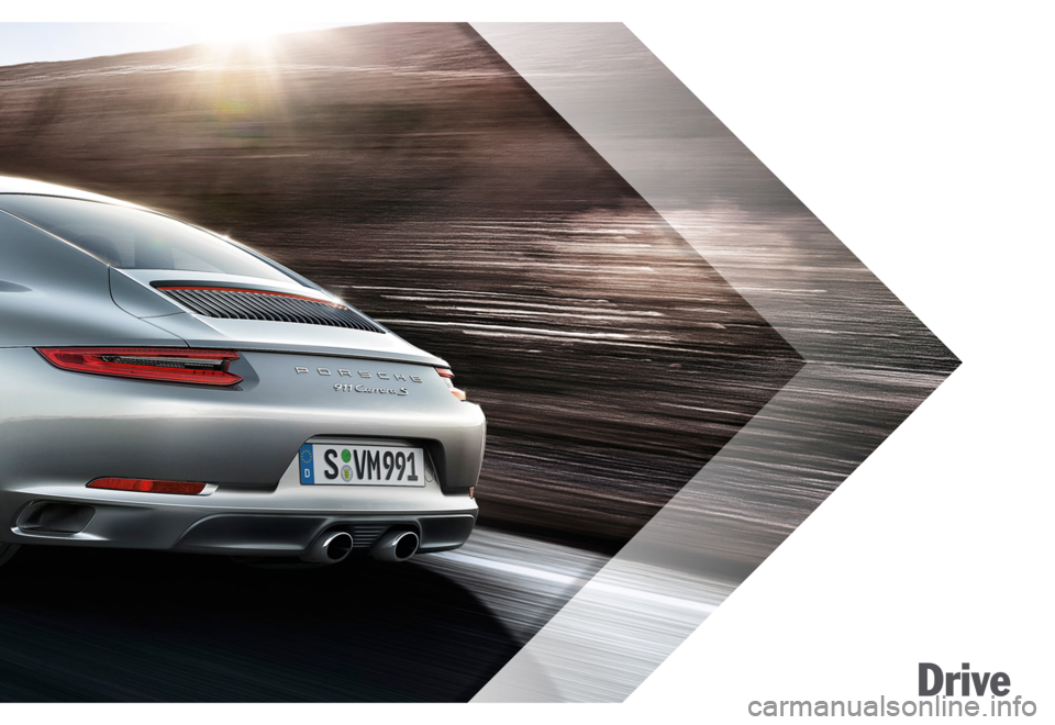 PORSCHE 911 CARRERA 4S 2015 6.G Information Manual Drive 