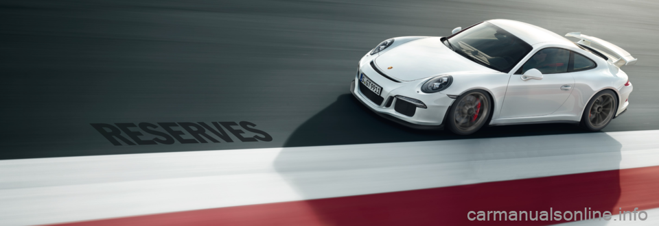 PORSCHE 911 GT3 2013 6.G Information Manual PORSCHE 911 GT3 2013 6.G Information Manual