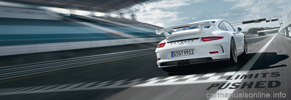 PORSCHE 911 GT3 2013 6.G Information Manual PORSCHE 911 GT3 2013 6.G Information Manual