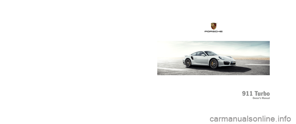 PORSCHE 911 TURBO 2014 6.G Owners Manual 