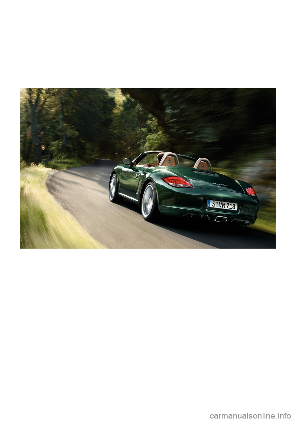 PORSCHE BOXSTER S 2010 2.G Information Manual 