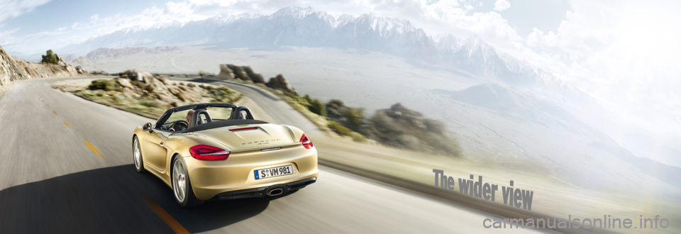 PORSCHE BOXSTER S 2013 3.G Information Manual PORSCHE BOXSTER S 2013 3.G Information Manual