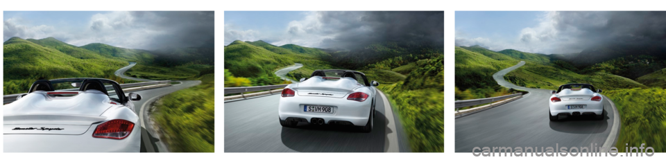 PORSCHE BOXSTER SPYDER 2010 2.G Information Manual 