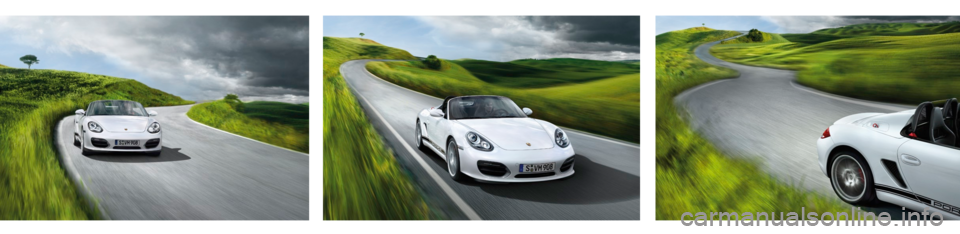 PORSCHE BOXSTER SPYDER 2010 2.G Information Manual 