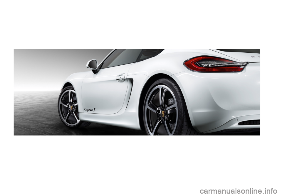PORSCHE CAYMAN EXCLUSIVE 2014 2.G Information Manual Exclusive Cayman • Ultimate personalisation
WSL91601000220 EN/ WW PORSCHE CAYMAN EXCLUSIVE 2014 2.G Information Manual Exclusive Cayman • Ultimate personalisation
WSL91601000220 EN/ WW