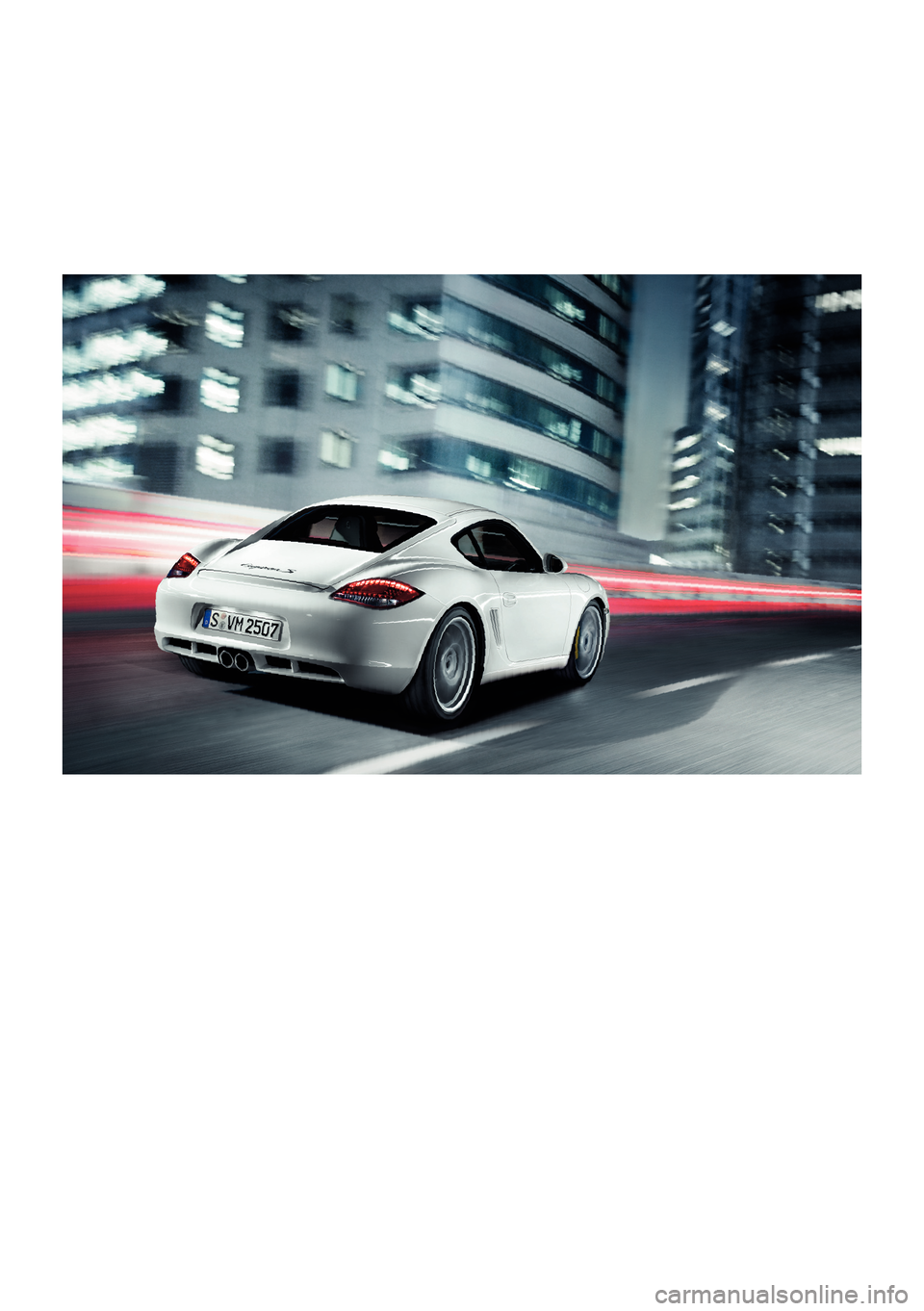 PORSCHE CAYMAN S 2010 1.G Information Manual 