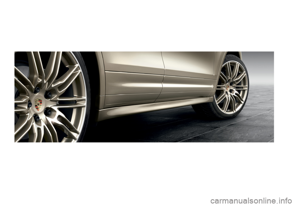 PORSCHE CAYNNE 2014 2.G Information Manual Exclusive Cayenne • Ultimate personalisation
W S L 915 010 010 2 0 E N / W W PORSCHE CAYNNE 2014 2.G Information Manual Exclusive Cayenne • Ultimate personalisation
W S L 915 010 010 2 0 E N / W W