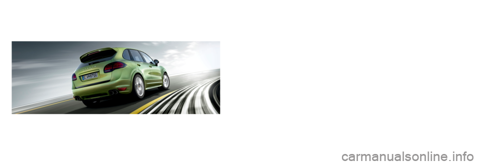 PORSCHE CAYNNE GTS 2012 2.G Information Manual 