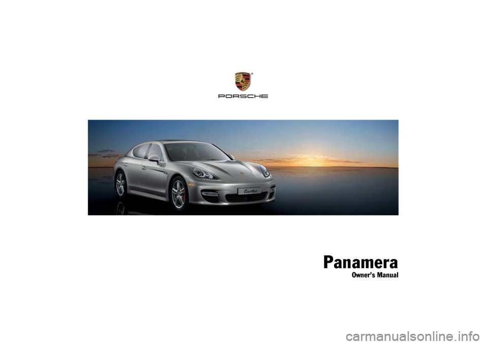 PORSCHE PANAMERA 2009 1.G Information Manual 