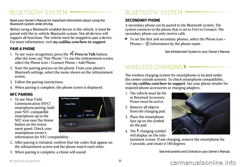 CADILLAC XT4 2021 Convenience & Personalization Guide (20 Pages)