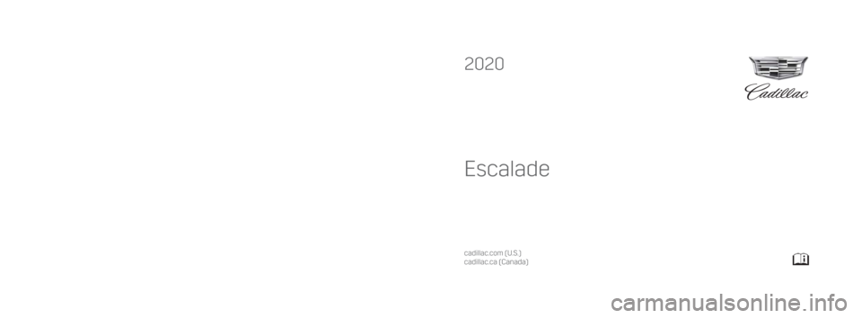 CADILLAC ESCALADE 2020  Owners Manual 