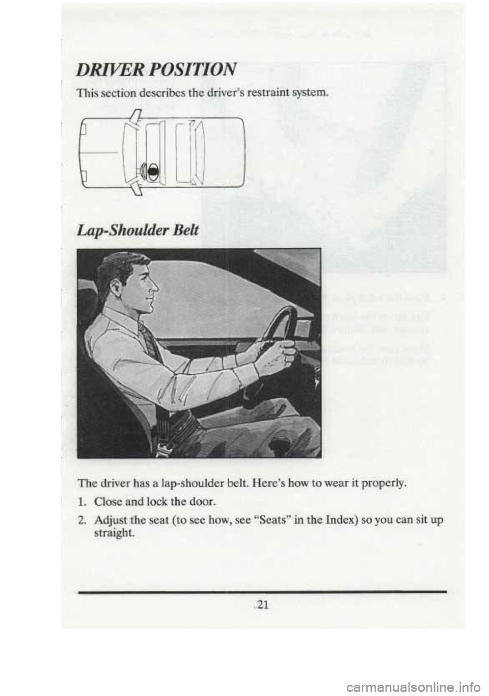 CADILLAC FLEETWOOD 1994 Owners Guide I1 II II I Ill 
r I 1 
I 
.Lapshoulder Belt 
I- 
.. 
i 
r  