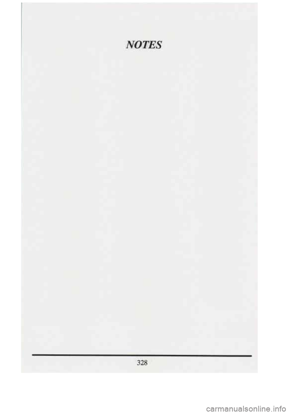 CADILLAC FLEETWOOD 1994  Owners Manual NOTES. 
t  