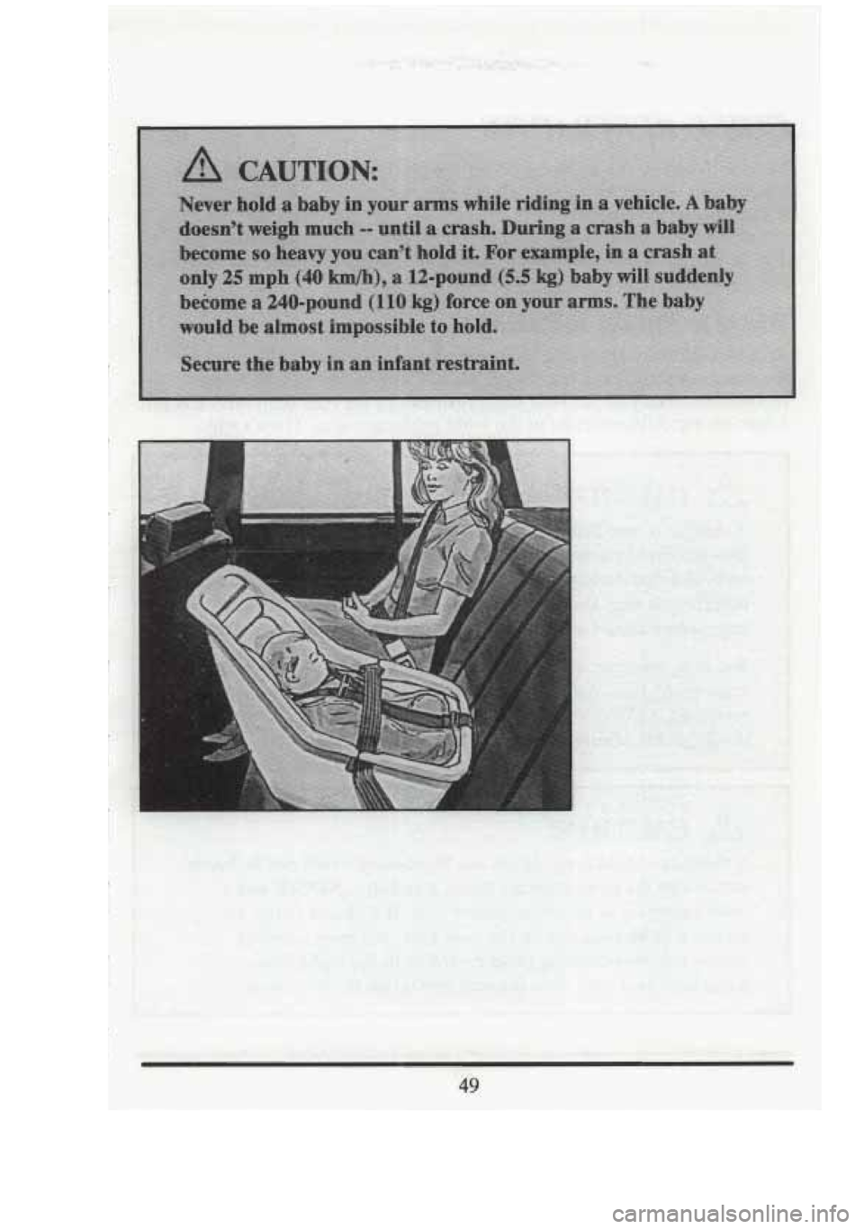 CADILLAC FLEETWOOD 1994 Repair Manual 49  