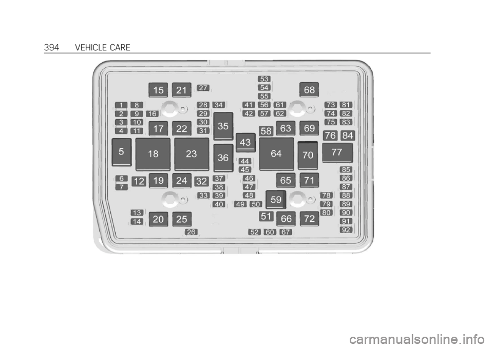 CADILLAC ESCALADE 2022 Owners Manual Cadillac Escalade Owner Manual (GMNA-Localizing-U.S./Canada/Mexico-
15567102) - 2022 - CRC - 11/17/21
394 VEHICLE CARE CADILLAC ESCALADE 2022 Owners Manual Cadillac Escalade Owner Manual (GMNA-Localizing-U.S./Canada/Mexico-
15567102) - 2022 - CRC - 11/17/21
394 VEHICLE CARE
