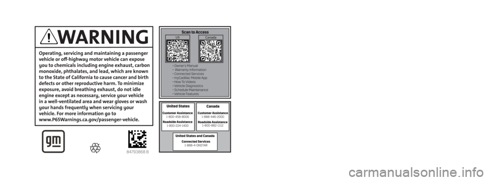 CADILLAC ESCALADE 2022 Owners Manual C
M
Y
CM
MY
CY
CMY
K
ai16375849309_22_CAD_Escalade_COV_en_US_84793868B_2021DEC3.pdf 1 11/\
22/2021 7:42:10 AM CADILLAC ESCALADE 2022 Owners Manual C
M
Y
CM
MY
CY
CMY
K
ai16375849309_22_CAD_Escalade_COV_en_US_84793868B_2021DEC3.pdf 1 11/\
22/2021 7:42:10 AM