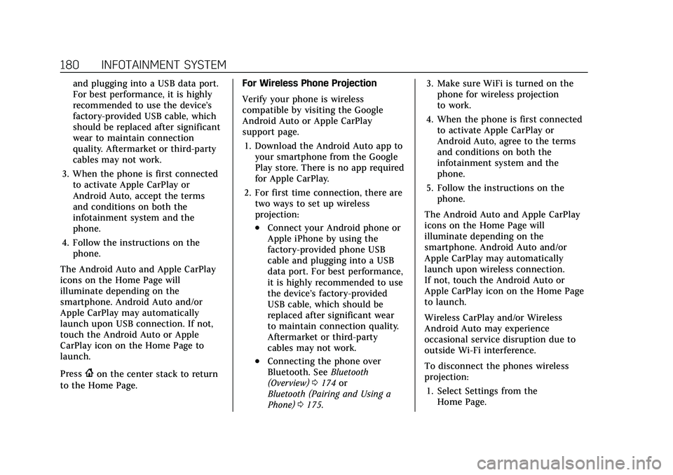CADILLAC XT5 2022 Owners Manual Cadillac XT5 Owner Manual (GMNA-Localizing-U.S./Canada/Mexico-
15227431) - 2022 - CRC - 8/11/21
180 INFOTAINMENT SYSTEM
and plugging into a USB data port.
For best performance, it is highly
recommende CADILLAC XT5 2022 Owners Manual Cadillac XT5 Owner Manual (GMNA-Localizing-U.S./Canada/Mexico-
15227431) - 2022 - CRC - 8/11/21
180 INFOTAINMENT SYSTEM
and plugging into a USB data port.
For best performance, it is highly
recommende