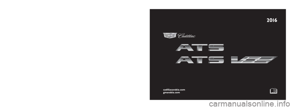 CADILLAC ATS 2016 1.G Owners Manual 