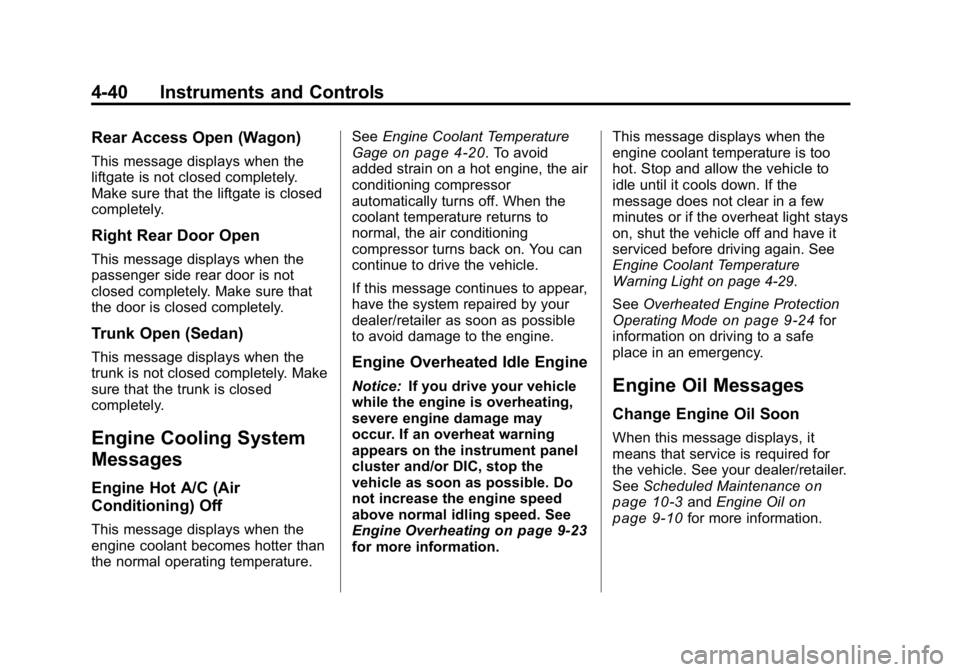 CADILLAC CTS 2010 2.G Owners Manual CADILLAC CTS 2010 2.G Owners Manual