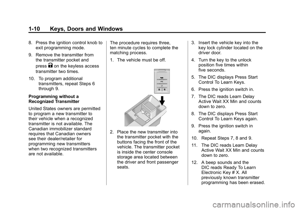 CADILLAC CTS 2010 2.G User Guide 