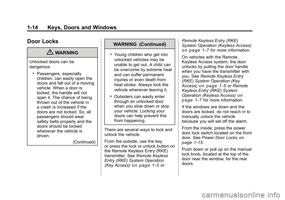 CADILLAC CTS 2010 2.G User Guide 