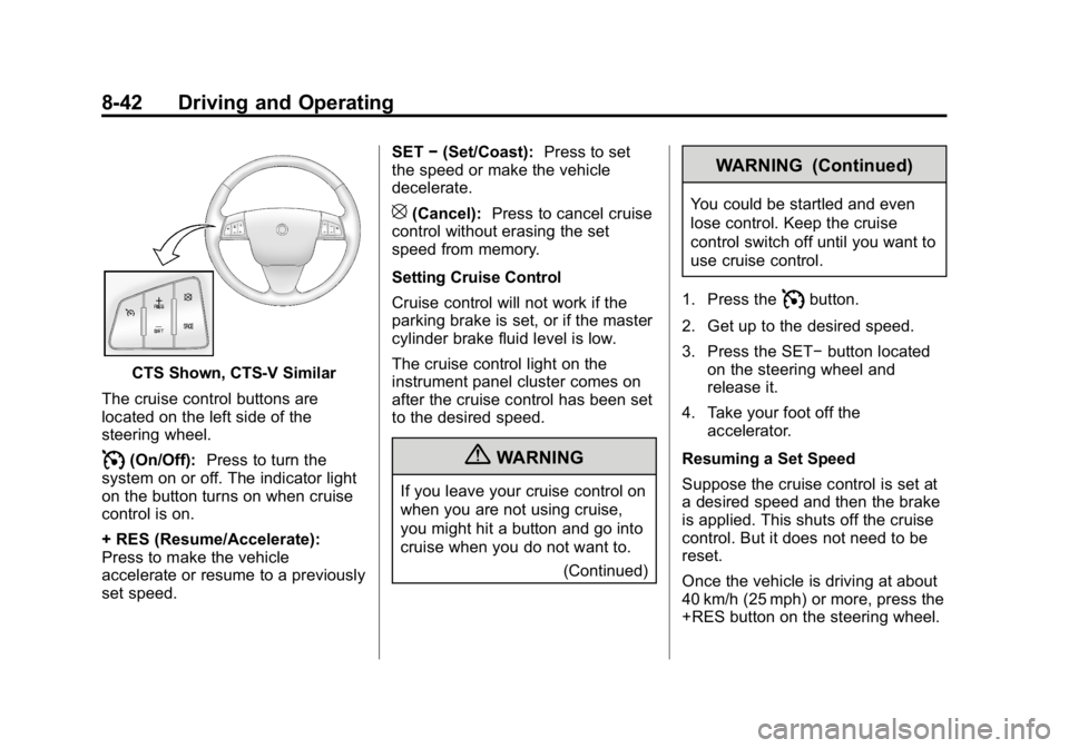 CADILLAC CTS 2010 2.G Owners Manual 