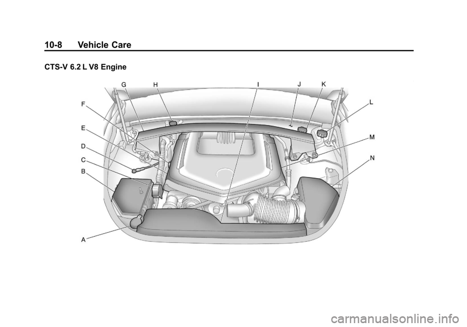 CADILLAC CTS 2011 2.G Owners Manual Black plate (8,1)Cadillac CTS/CTS-V Owner Manual - 2011
10-8 Vehicle Care
CTS-V 6.2 L V8 Engine 