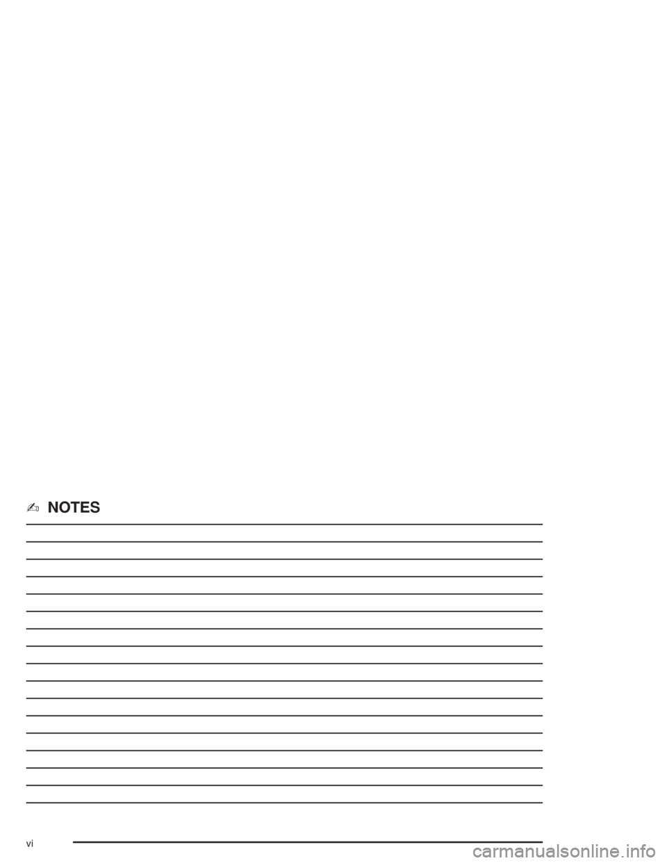 CADILLAC DEVILLE 2004 8.G Owners Manual ✍NOTES
vi 