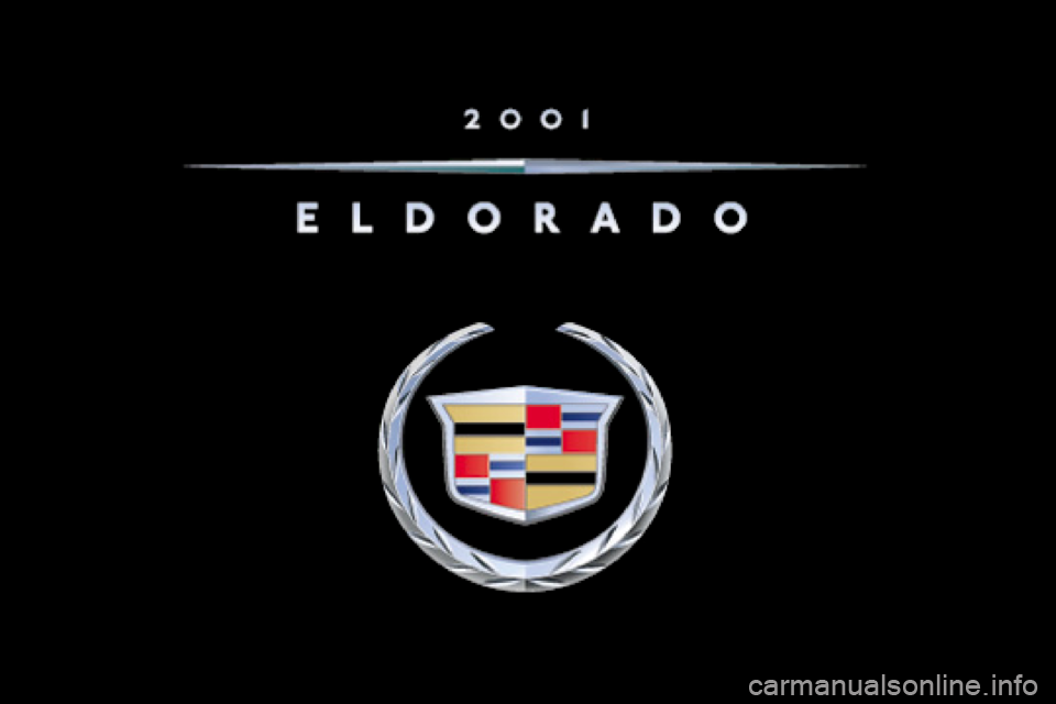 CADILLAC ELDORADO 2001 10.G Owners Manual 
