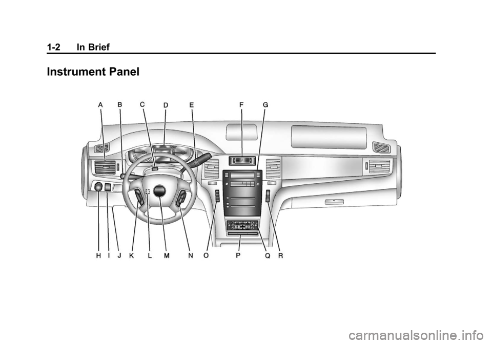 CADILLAC ESCALADE EXT 2012 3.G Owners Manual Black plate (2,1)Cadillac Escalade EXT Owner Manual - 2012
1-2 In Brief
Instrument Panel CADILLAC ESCALADE EXT 2012 3.G Owners Manual Black plate (2,1)Cadillac Escalade EXT Owner Manual - 2012
1-2 In Brief
Instrument Panel