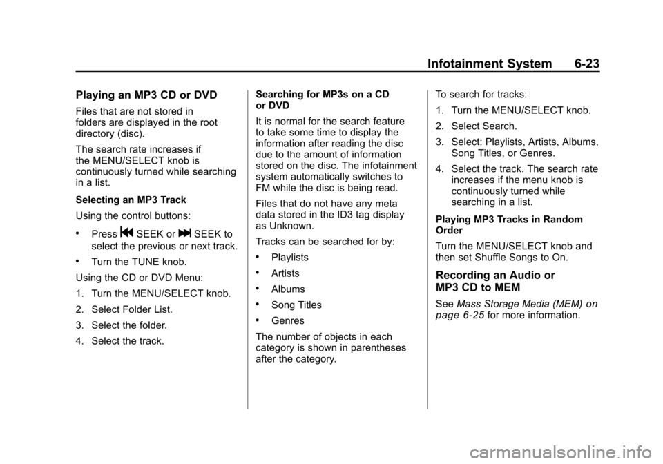 CADILLAC SRX 2010 2.G Owners Manual 