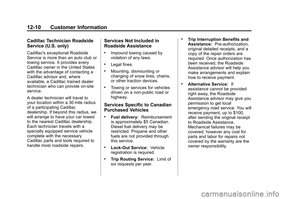 CADILLAC SRX 2010 2.G Owners Manual CADILLAC SRX 2010 2.G Owners Manual