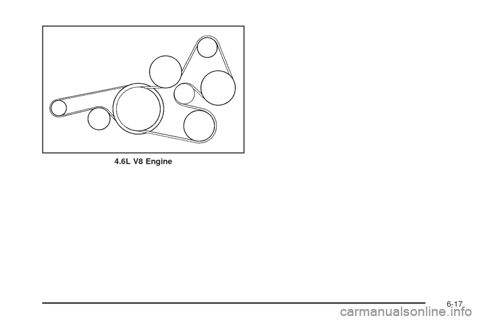 CADILLAC STS 2009 1.G Owners Manual 4.6L V8 Engine
6-17 