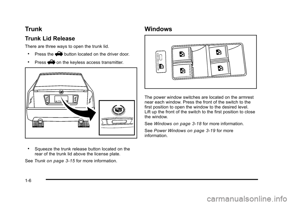 CADILLAC STS 2010 1.G User Guide 