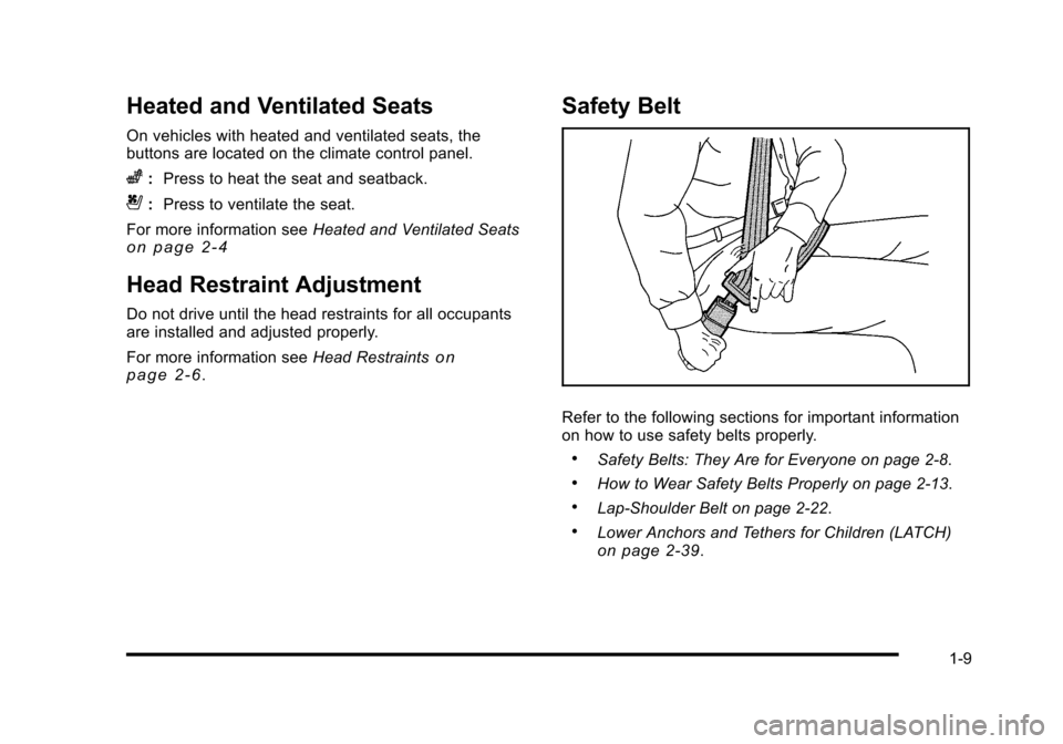 CADILLAC STS 2010 1.G User Guide 