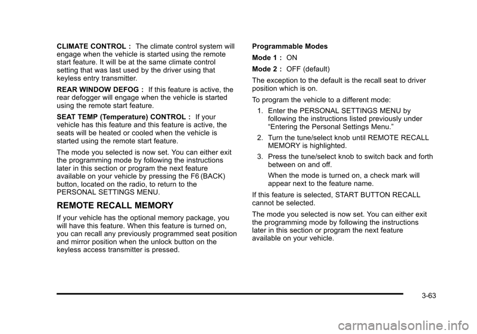 CADILLAC STS 2010 1.G Owners Manual CADILLAC STS 2010 1.G Owners Manual