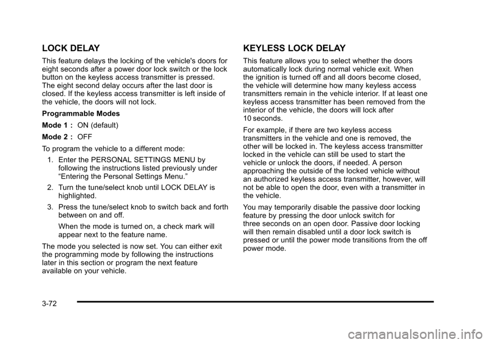 CADILLAC STS 2010 1.G Owners Manual CADILLAC STS 2010 1.G Owners Manual