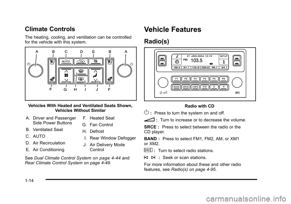 CADILLAC STS 2010 1.G User Guide 