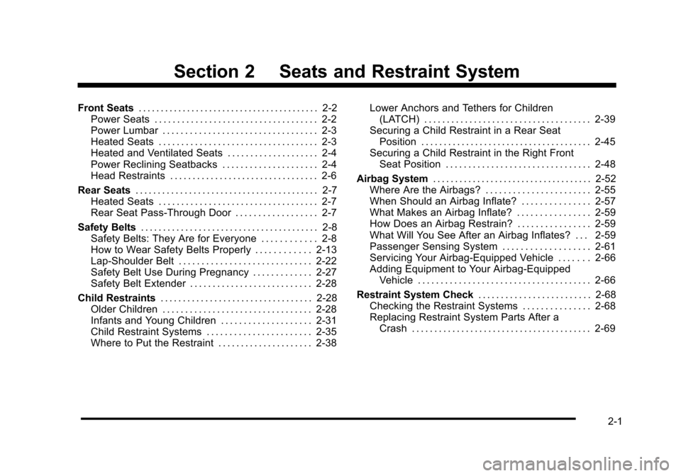 CADILLAC STS 2010 1.G Owners Guide 