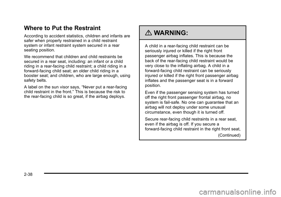 CADILLAC STS 2010 1.G Repair Manual CADILLAC STS 2010 1.G Repair Manual
